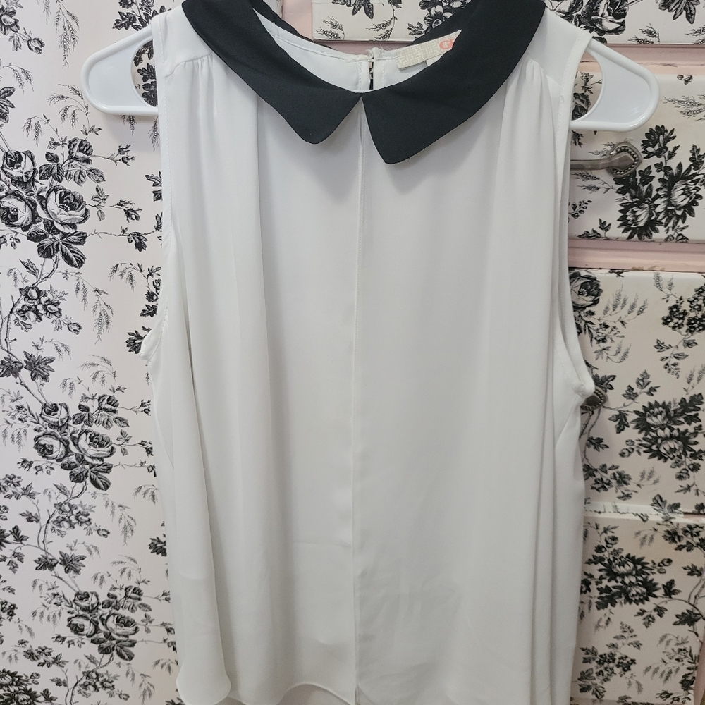 White Peter Pan Collar blouse